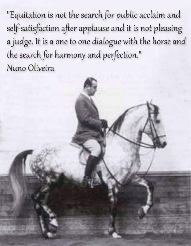 Nuno Oliveira, considered the last grand master. A Portuguese horse trainer and écuyer